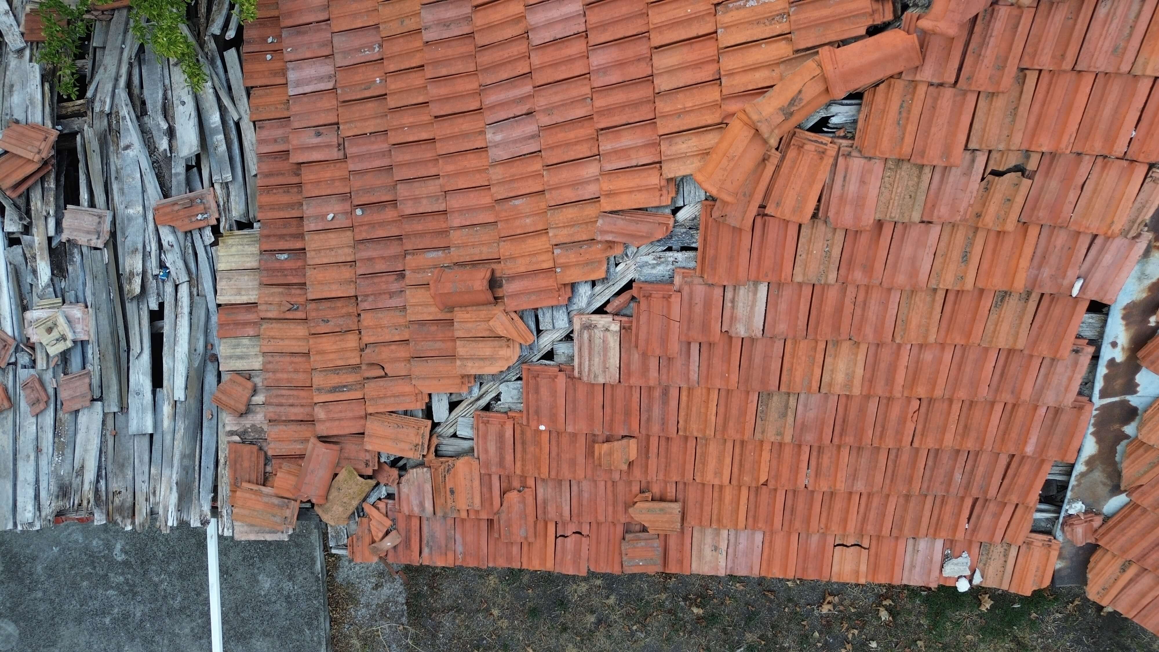 Roof condition aerial