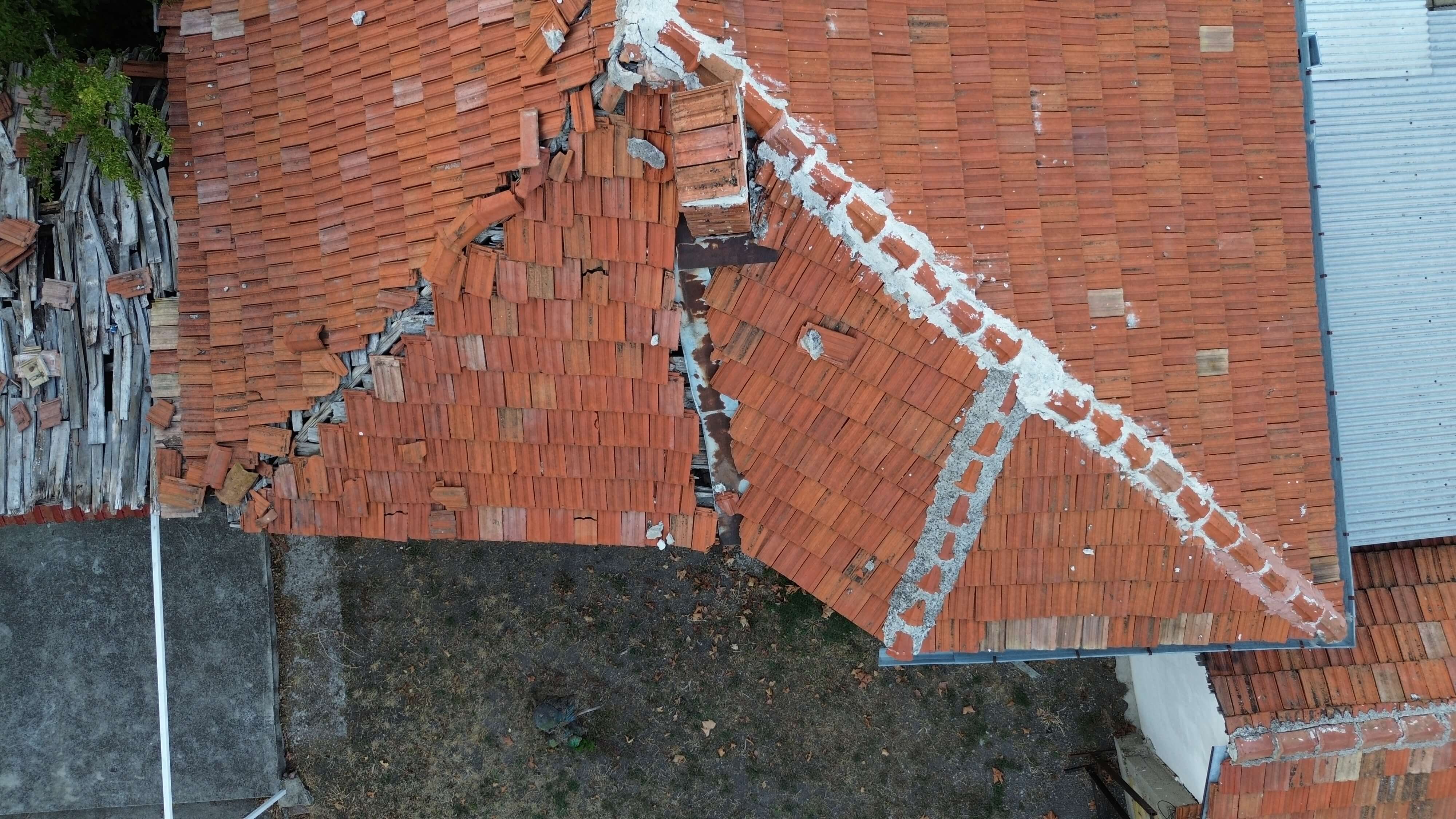 Roof top drone inspection